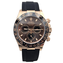 Rolex Daytona Rose Gold Chocolate Brown Dial Oysterflex 116515LN Box Papers