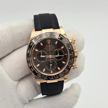 Rolex Daytona Rose Gold Chocolate Brown Dial Oysterflex 116515LN Box Papers