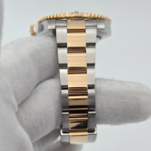 Rolex Submariner Date "Bluesy" 116613LB details of gold and steel bracelet