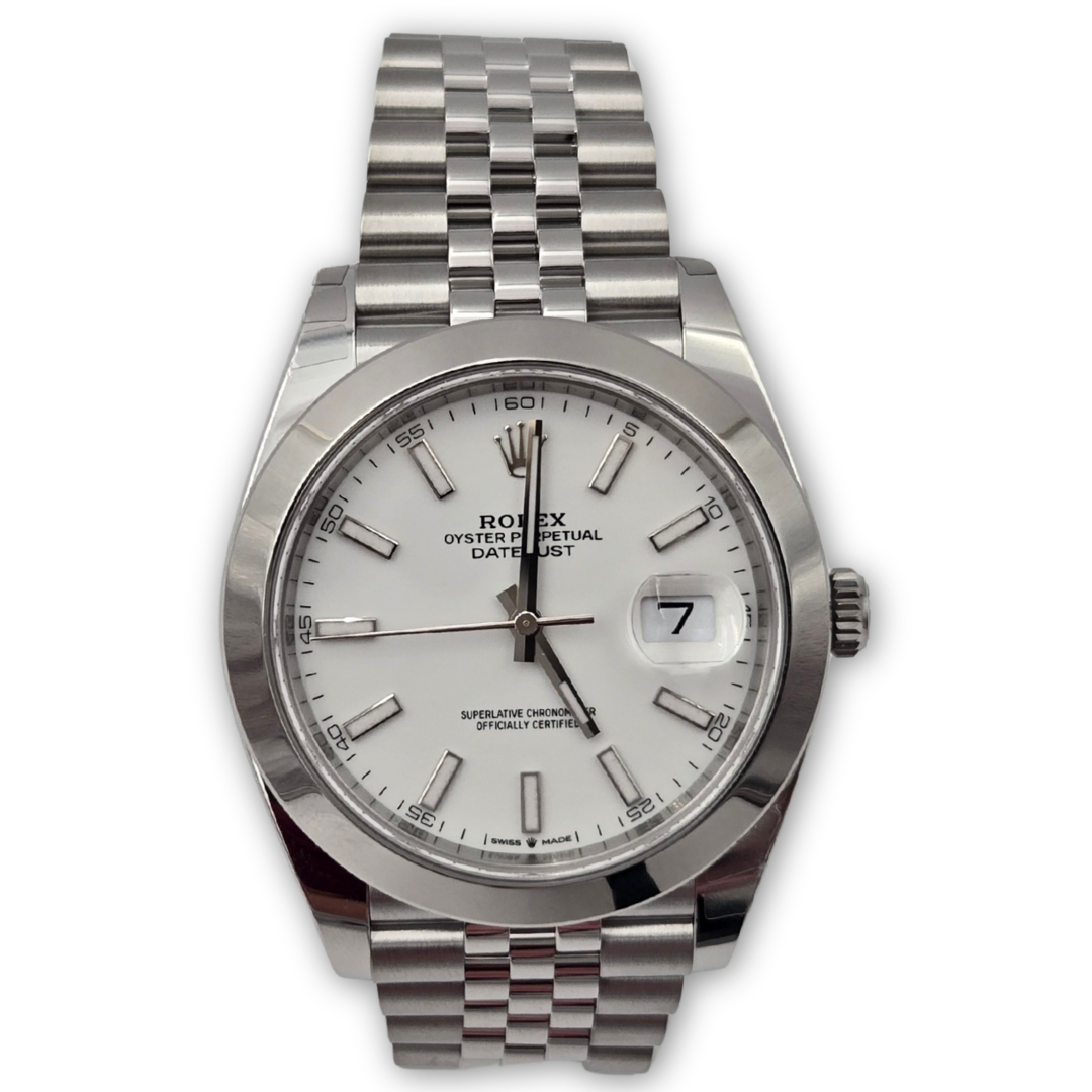 Rolex Datejust 41 126300 White Dial Jubilee