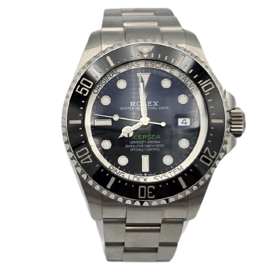 Rolex Sea-Dweller Deepsea D-Blue Dial Steel 44mm Watch 136660 Papers