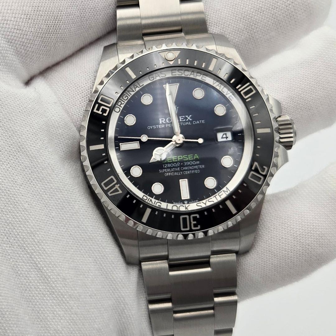 Rolex Sea-Dweller Deepsea D-Blue Dial Steel 44mm Watch 136660 Papers
