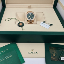 Rolex Day-Date 40 228348RBR Green Dial Diamond Bezel