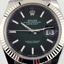 Rolex Datejust 41 Green Ombre Dial Fluted White Gold 126334 2026 Box Papers