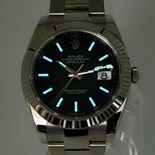 Rolex Datejust 41 Green Ombre Dial Fluted White Gold 126334 2026 Box Papers