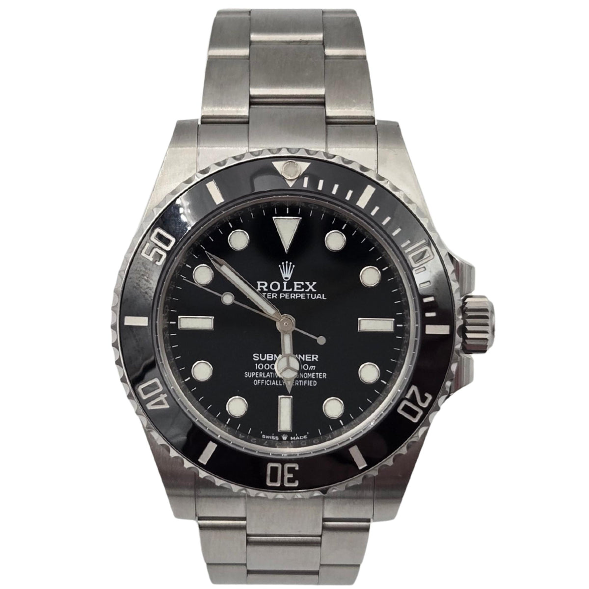 Rolex Submariner No Date 41mm Steel Ceramic Bezel 124060 2020 Box Papers