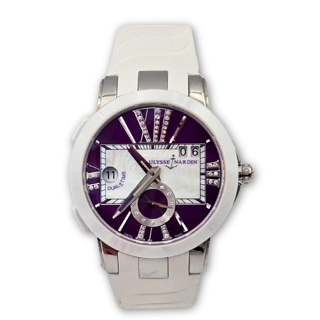 Ulysse Nardin Executive Dual Time Lady with Purple Dial