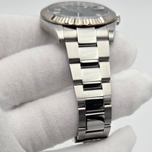 Rolex Datejust 41 Mint Green Stick Dial Fluted Steel Oyster 126334 Box Papers