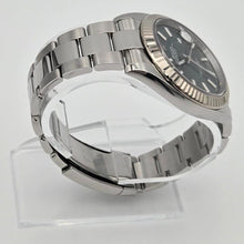 Rolex Datejust 41 Mint Green Stick Dial Fluted Steel Oyster 126334 Box Papers