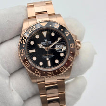 Rolex GMT-Master II Root Beer Black Dial Everose Gold 126715CHNR Box Papers