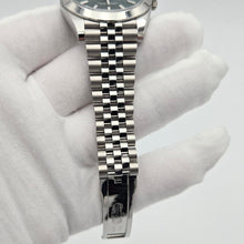 Rolex Datejust 41 Green Dial Smooth Bezel Steel Watch 126300 Box Papers