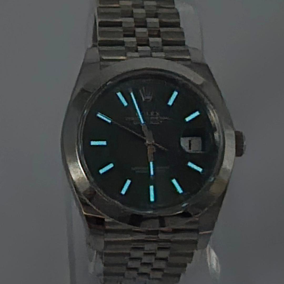 Rolex Datejust 41 Green Dial Smooth Bezel Steel Watch 126300 Box Papers