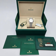 Rolex Datejust 31 Silver Diamond Dial Fluted Bezel 278274 Box Papers