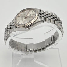 Rolex Datejust 31 Silver Diamond Dial Fluted Bezel 278274 Box Papers