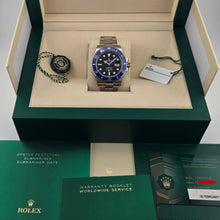 Rolex Submariner Cookie Monster 18k White Gold Blue Bezel 126619LB Box Papers