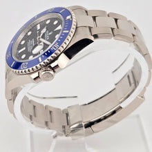 Rolex Submariner Cookie Monster 18k White Gold Blue Bezel 126619LB Box Papers