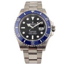 Rolex Submariner Cookie Monster 18k White Gold Blue Bezel 126619LB Box Papers