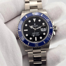 Rolex Submariner Cookie Monster 18k White Gold Blue Bezel 126619LB Box Papers