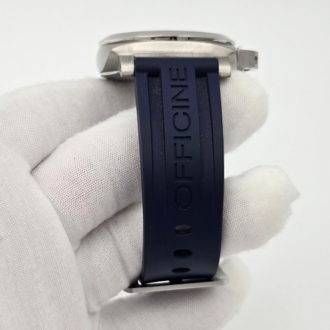 Panerai Luminor Marina PAM01313 Blue Dial Steel Rubber Watch Box Papers 2021