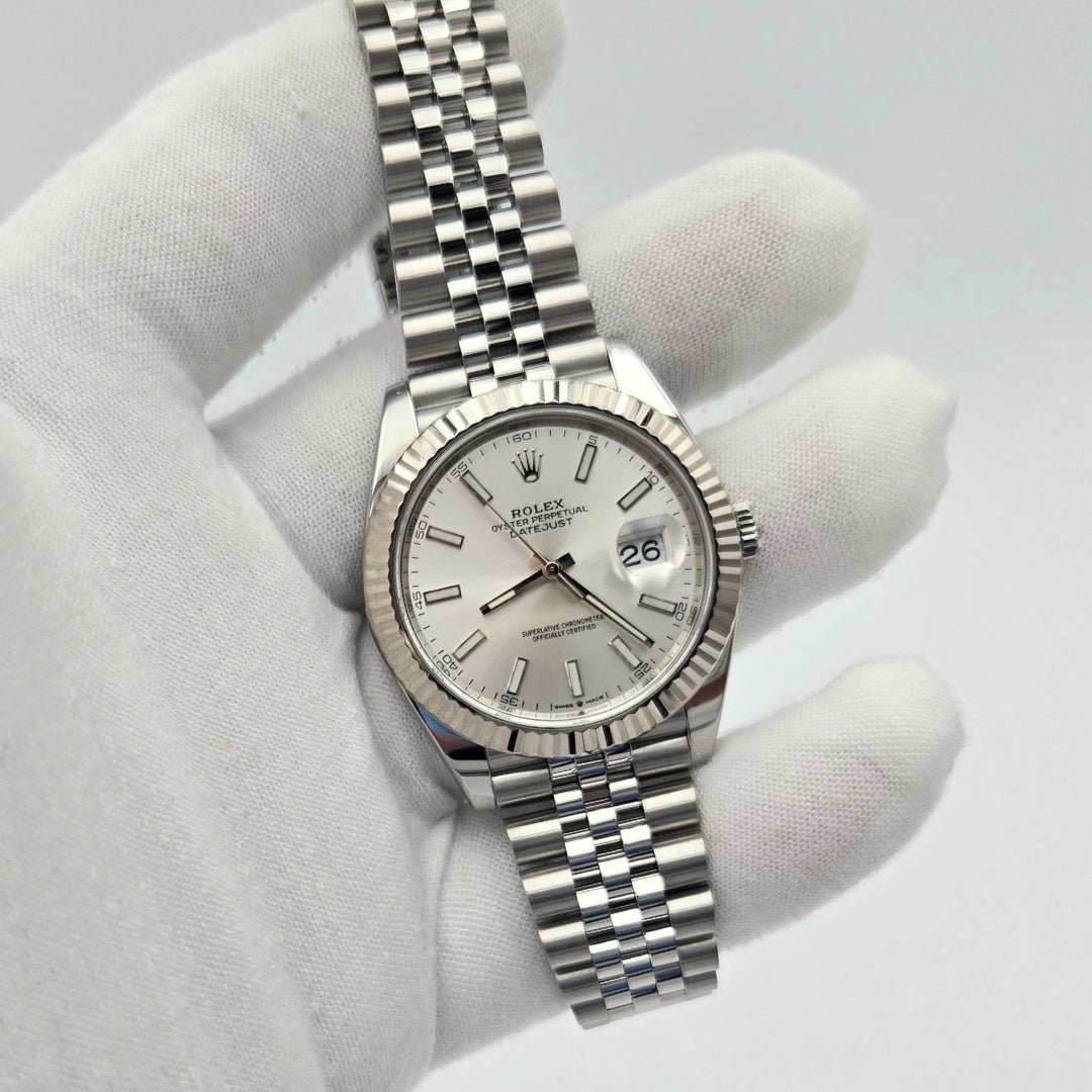 Rolex Datejust 41 126334 Silver Dial Jubilee Box & Papers 2022