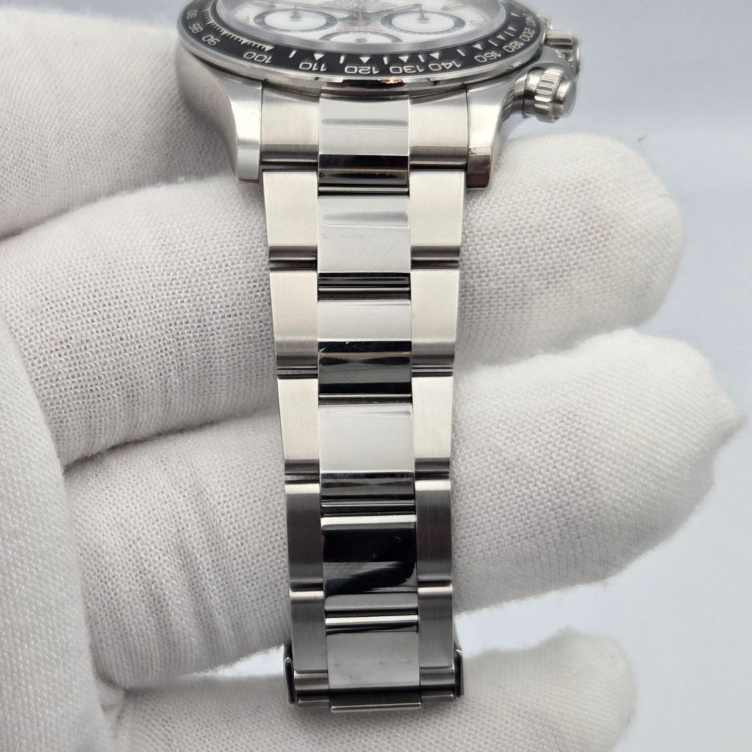 Rolex Daytona White Dial 126500LN Ceramic Bezel Steel Oyster Watch Papers 2024