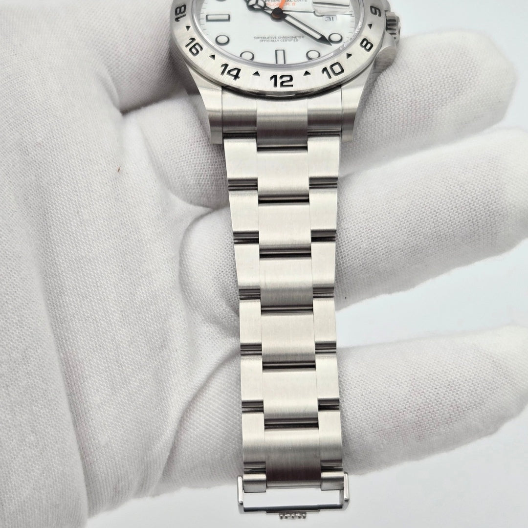 Rolex Explorer II Polar White GMT Steel Watch 226570 Box Papers 2025