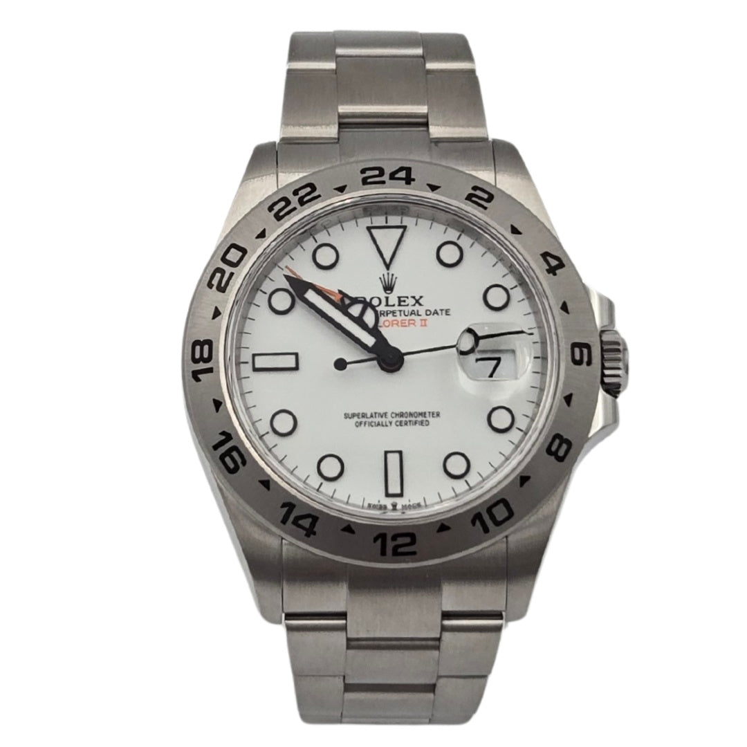 Rolex Explorer II Polar White 42mm GMT Steel Oyster 226570 Box Papers 2025