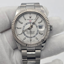 Rolex Sky-Dweller White Dial Fluted White Gold Steel 326934 Box Papers 2020