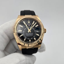 Rolex Sky-Dweller Black Dial 18k Yellow Gold Oysterflex 336238 Box Papers 2024