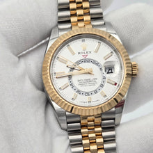Rolex Sky-Dweller 336933 White Dial Jubilee Two Tone Gold Watch Box Papers 2024