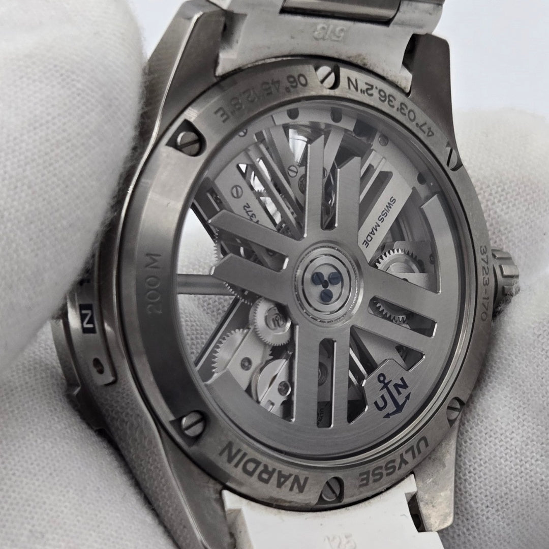 Ulysse Nardin Diver X Skeleton Titanium 44mm 3723-170 Box Papers