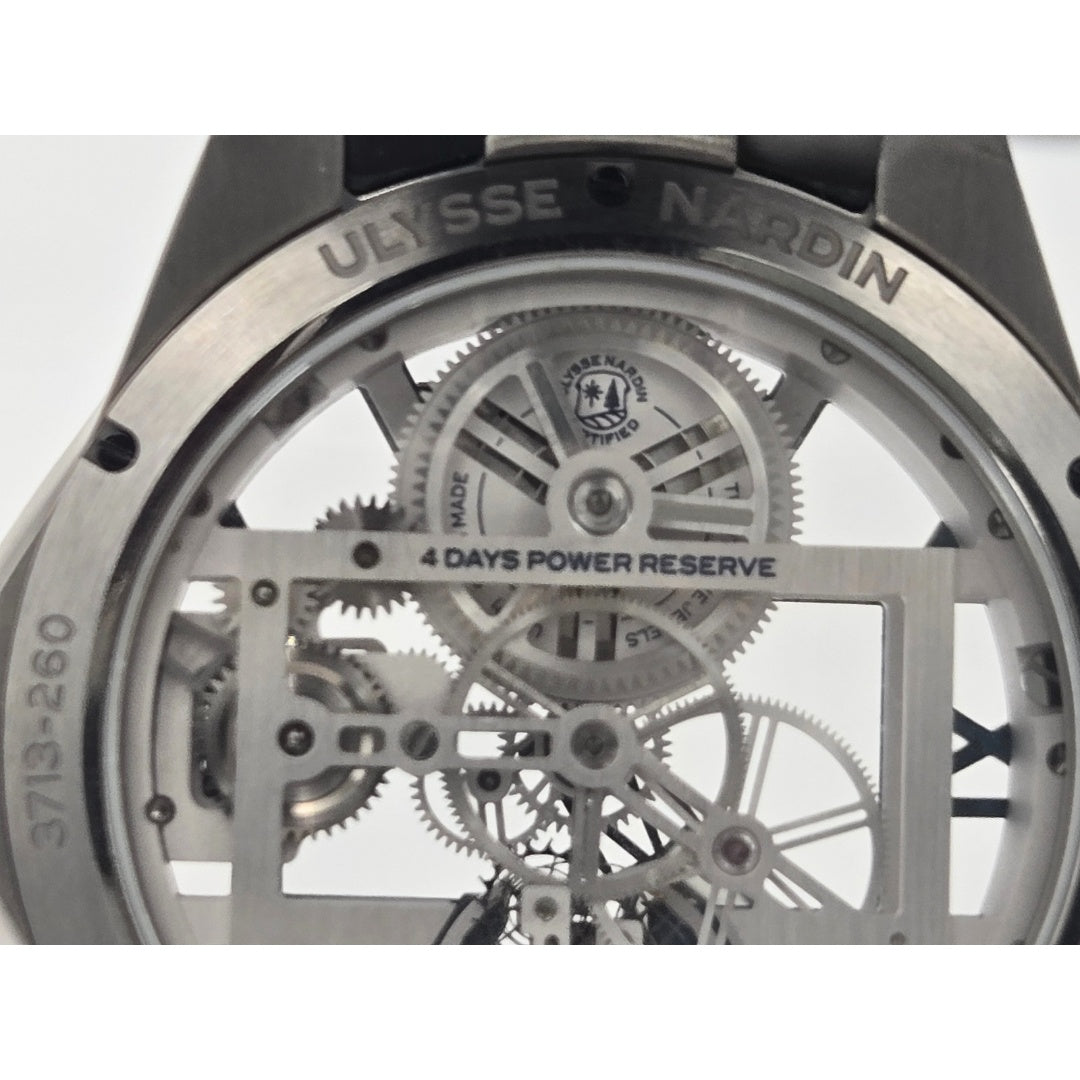 Ulysse Nardin Executive Skeleton X Titanium 42mm 3713-260-3/03 Box Papers 2022