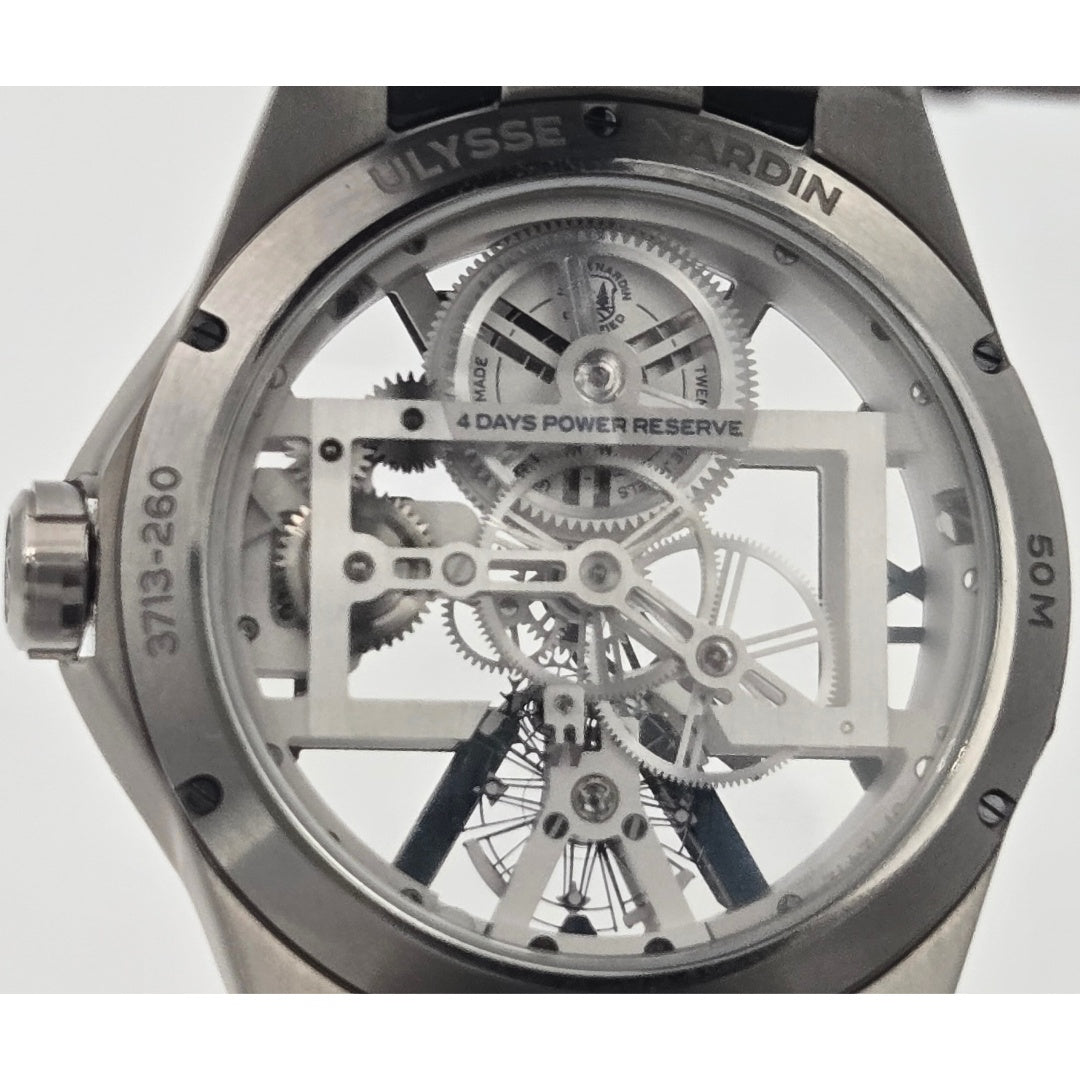 Ulysse Nardin Executive Skeleton X Titanium 42mm 3713-260-3/03 Box Papers 2022