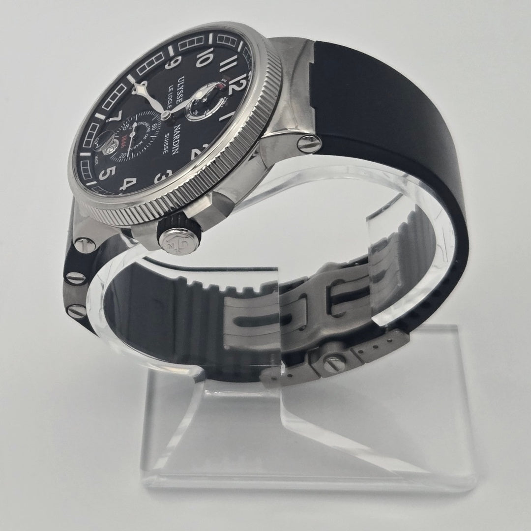Ulysse Nardin Marine Chronometer 43mm Black Dial 1183-126-3/62 Box