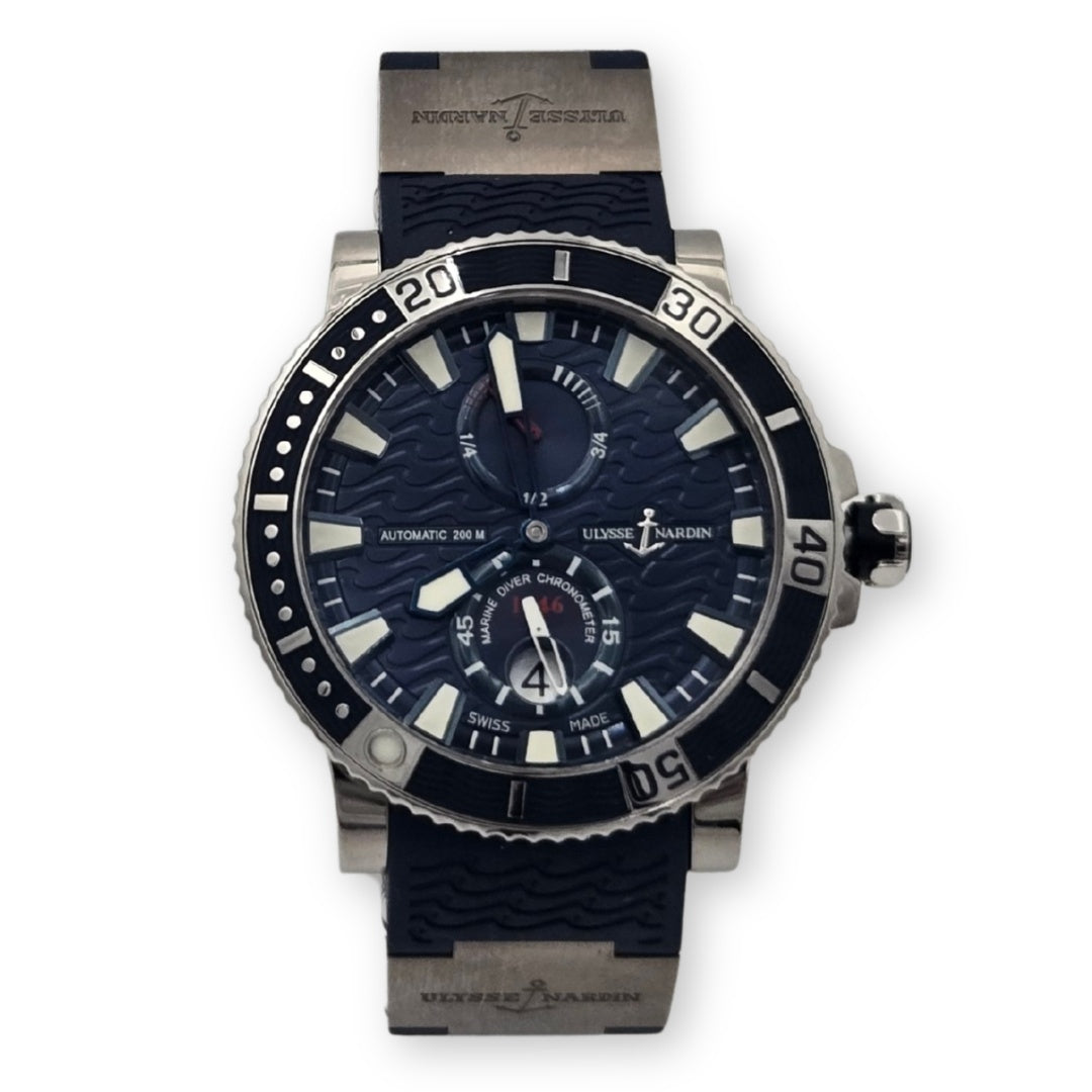 Ulysse Nardin Maxi Marine Diver Titanium Blue Dial 45mm 263-90-3/93