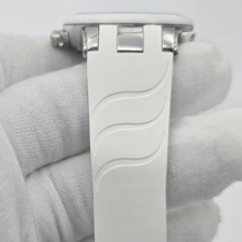 White band details of Ulysse Nardin Executive Dual Time Lady