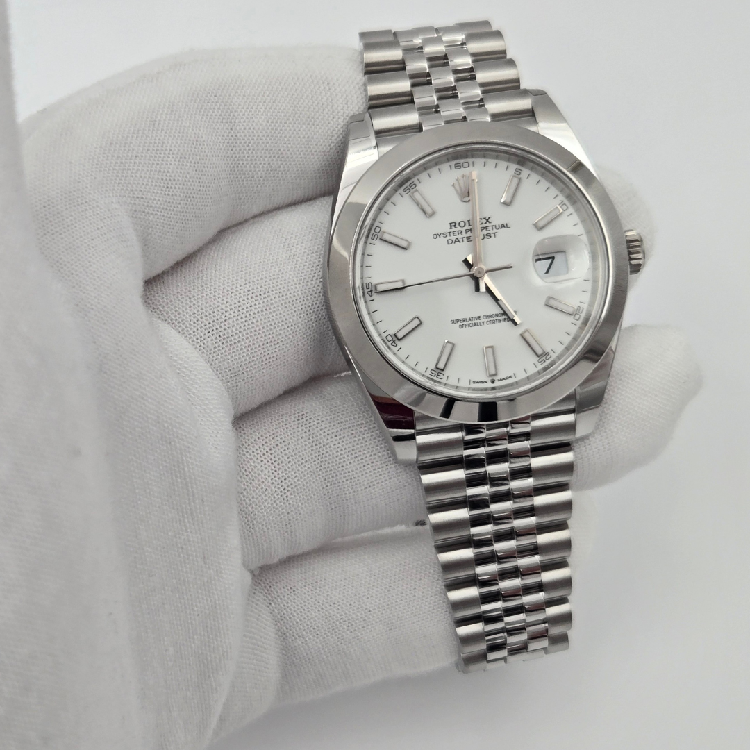 Rolex Datejust 41 126300 White Dial Jubilee