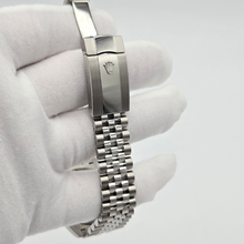 Rolex Datejust 41 (126300) - Green Dial & Jubilee Bracelet clasp details with crown