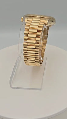 Rolex Day-Date II Yellow Gold Gold Dial President Watch 218238 Box Papers 2015