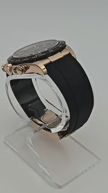 Rolex Daytona Rose Gold Chocolate Brown Dial Oysterflex 116515LN Box Papers