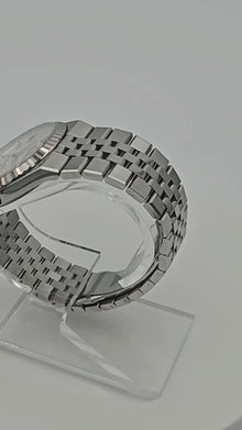 Rolex Land-Dweller 127334 White Honeycomb Dial Jubilee Steel Watch Box Papers