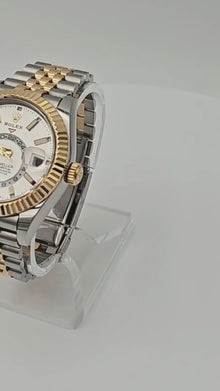 Rolex Sky-Dweller 336933 White Dial Jubilee Two Tone Gold Watch Box Papers 2024